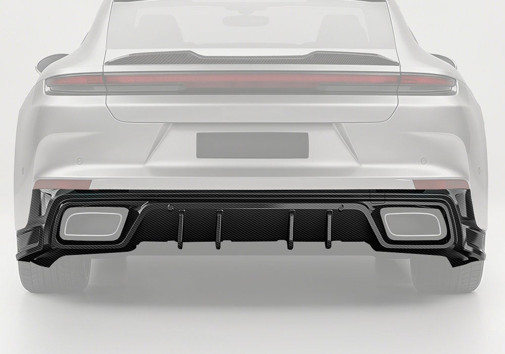 Porsche Panamera 971.2 Carbon Fibre Rear Diffuser - aggressive aero styling upgrade