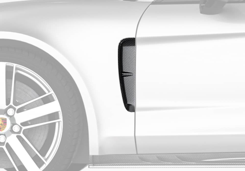 Porsche Panamera 971 Carbon Fibre Fender Trims - precision OEM-grade fitment side profile upgrade
