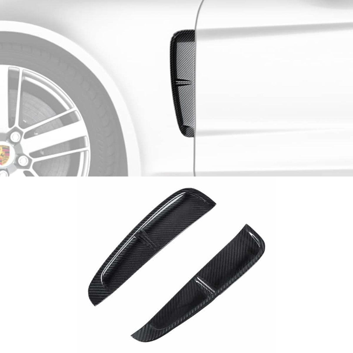 Porsche Panamera 971 Carbon Fibre Fender Trims - precision OEM-grade fitment side profile upgrade