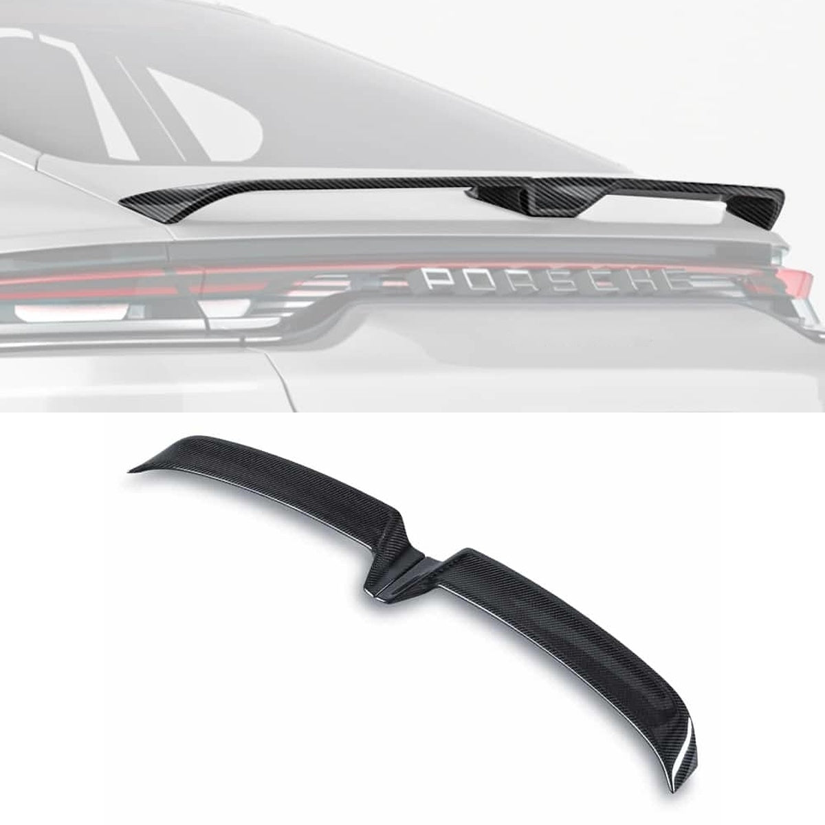 Porsche Panamera 971 Carbon Fibre Rear Spoiler - aerodynamic OEM-grade fitment upgrade