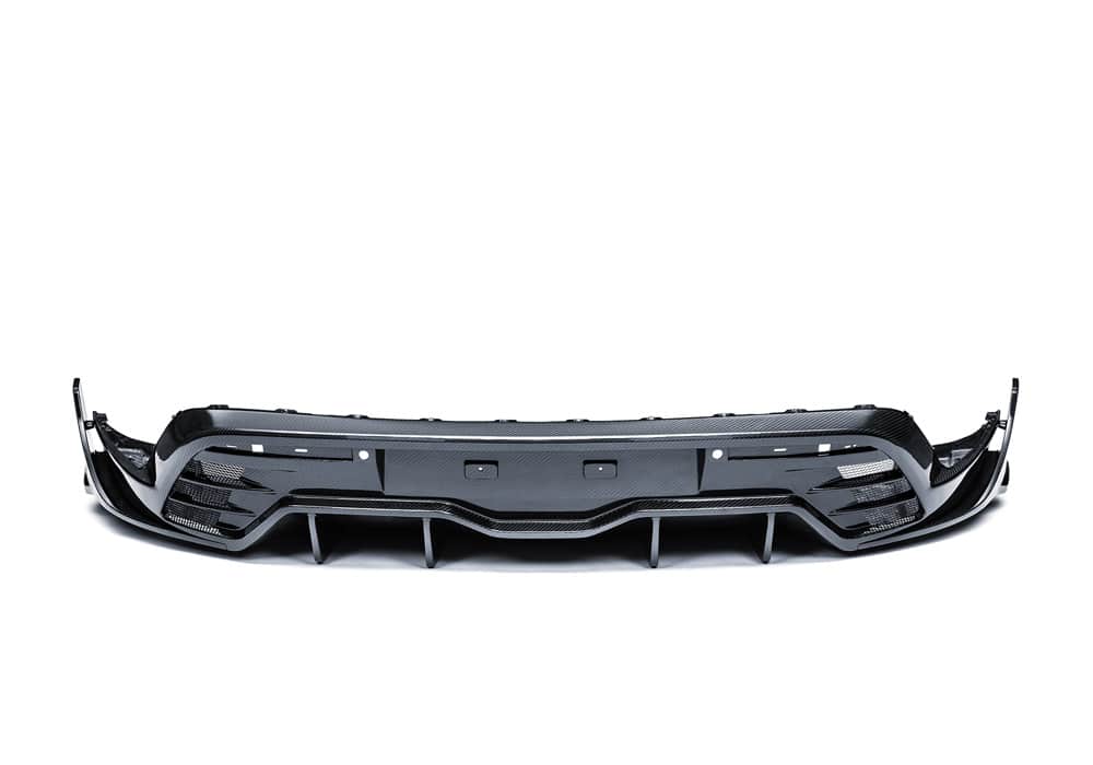Porsche Taycan Carbon Fibre Rear Diffuser - aerodynamic track-inspired styling upgrade