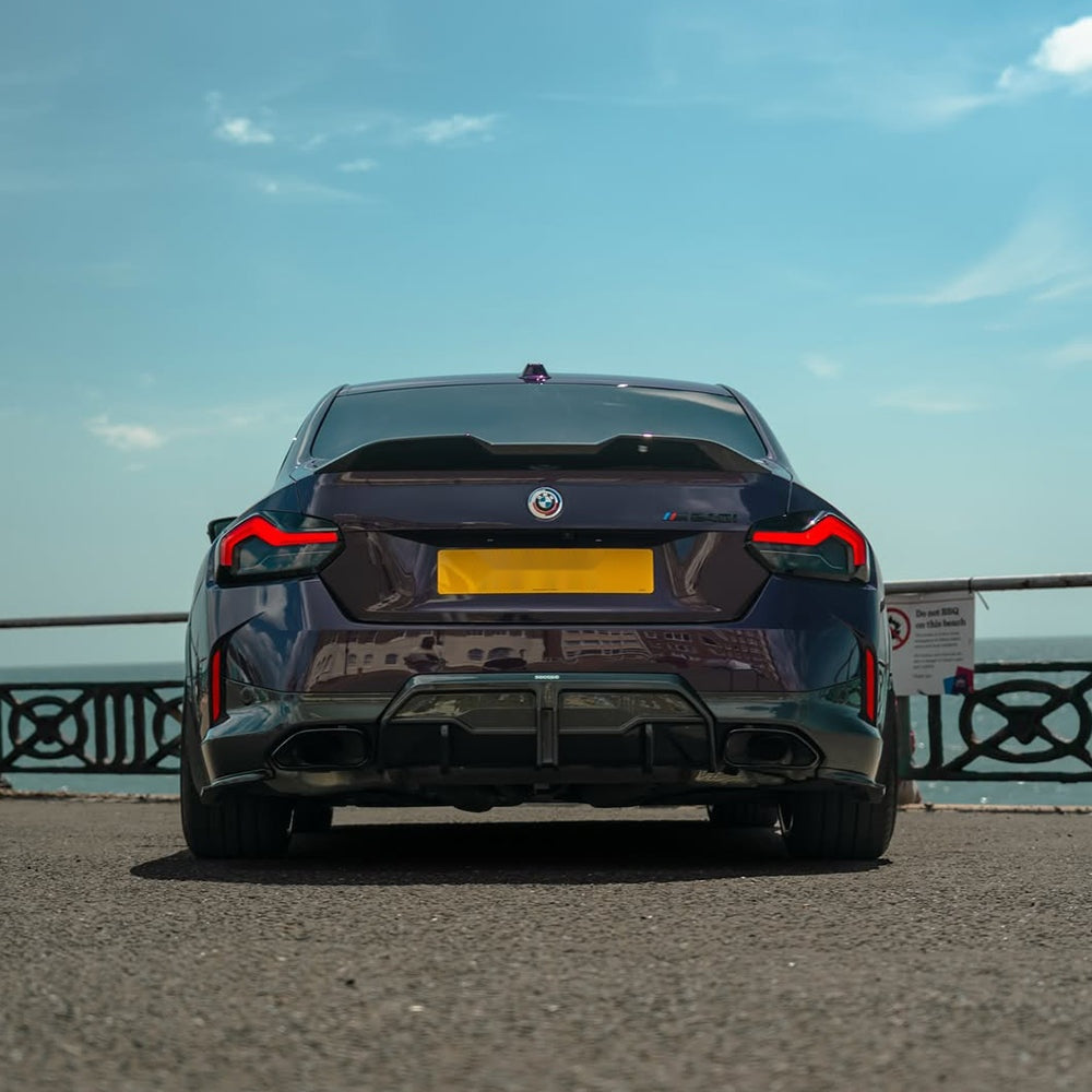 BMW 2 Series G42 Prepreg Carbon Fibre Centre Diffuser - aggressive rear styling upgrade