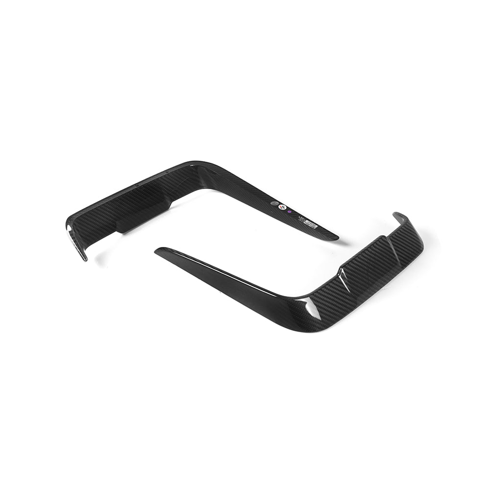 BMW 4 Series G22 Prepreg Carbon Fibre Front Bumper Inserts - aggressive styling upgrade