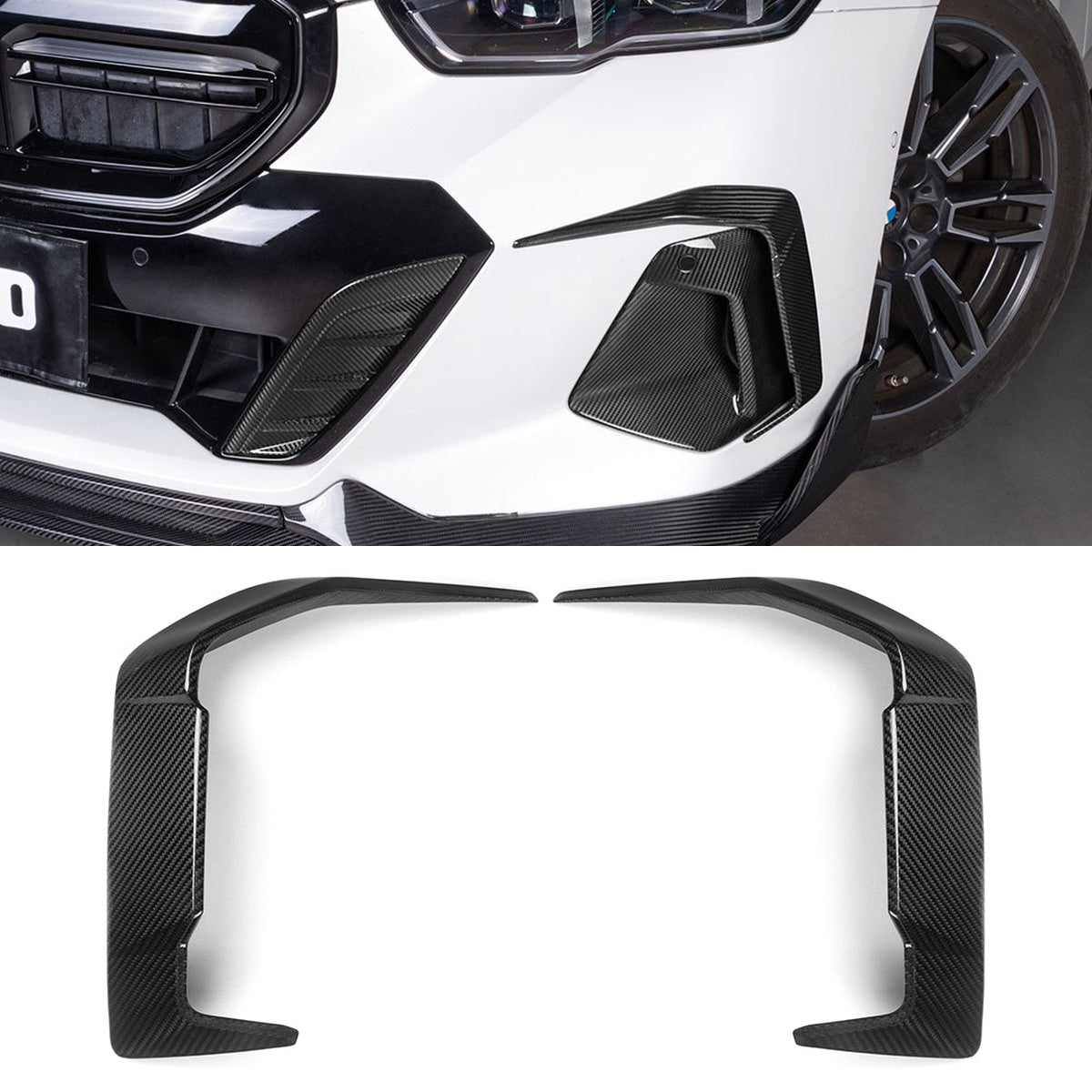 BMW 5 Series G60 Prepreg Carbon Fibre Front Bumper Insert - gloss finish OEM fitment