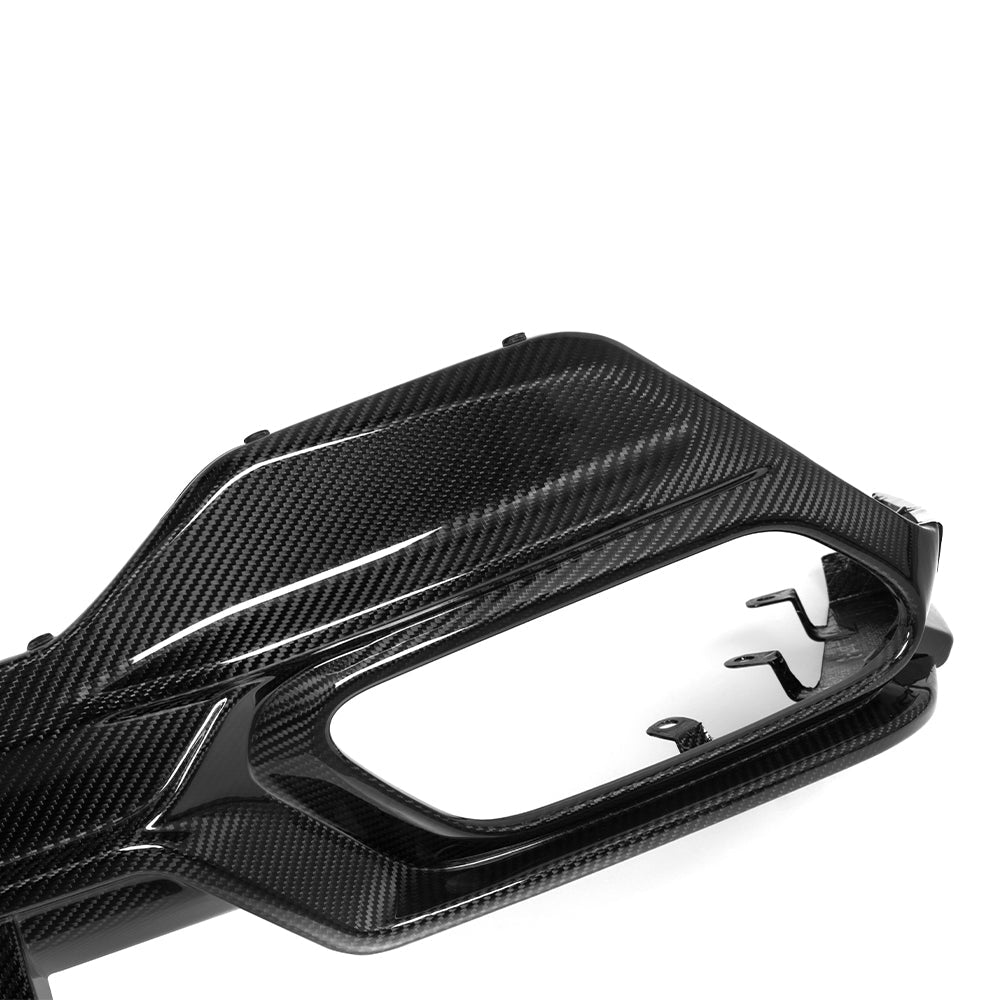 BMW 8 Series G14 Prepreg Carbon Fibre Rear Diffuser - aggressive OEM-fit upgrade