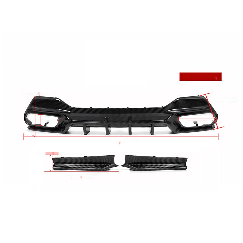 BMW 8 Series G14 Prepreg Carbon Fibre Rear Diffuser - aggressive OEM-fit upgrade