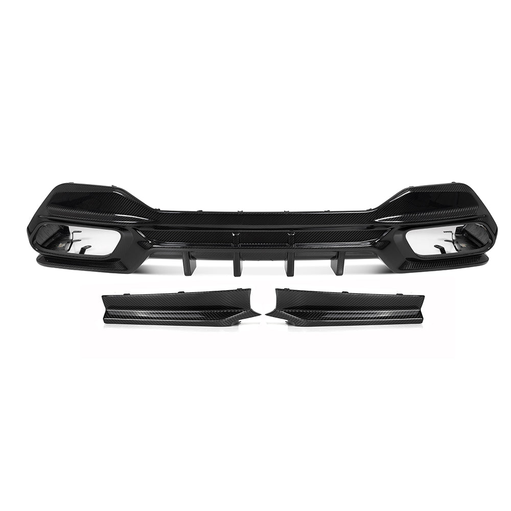BMW 8 Series G16 Prepreg Carbon Fibre Rear Diffuser - aggressive OEM-fit upgrade