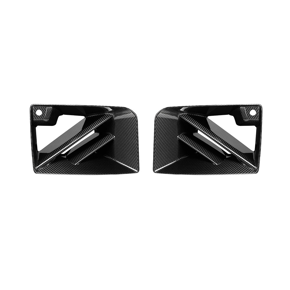 BMW M2 G87 Prepreg Carbon Fibre Air Inlets - dual-bar design aggressive front end upgrade