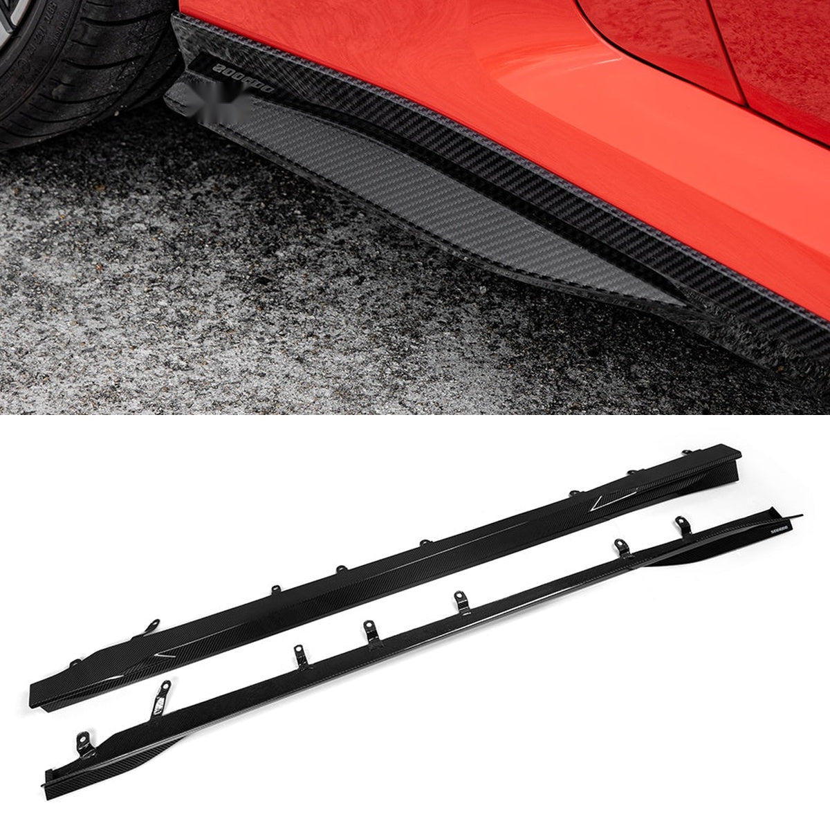BMW M2 G87 Prepreg Carbon Fibre Side Skirts - precision 3D scanned OEM fitment