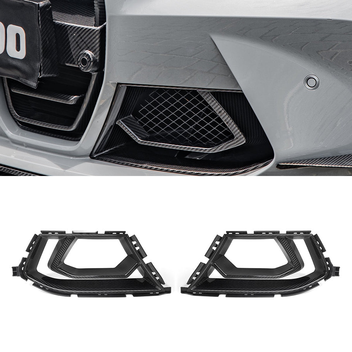BMW M3 G80 Prepreg Carbon Fibre Air Inlets - OEM fitment front bumper upgrade