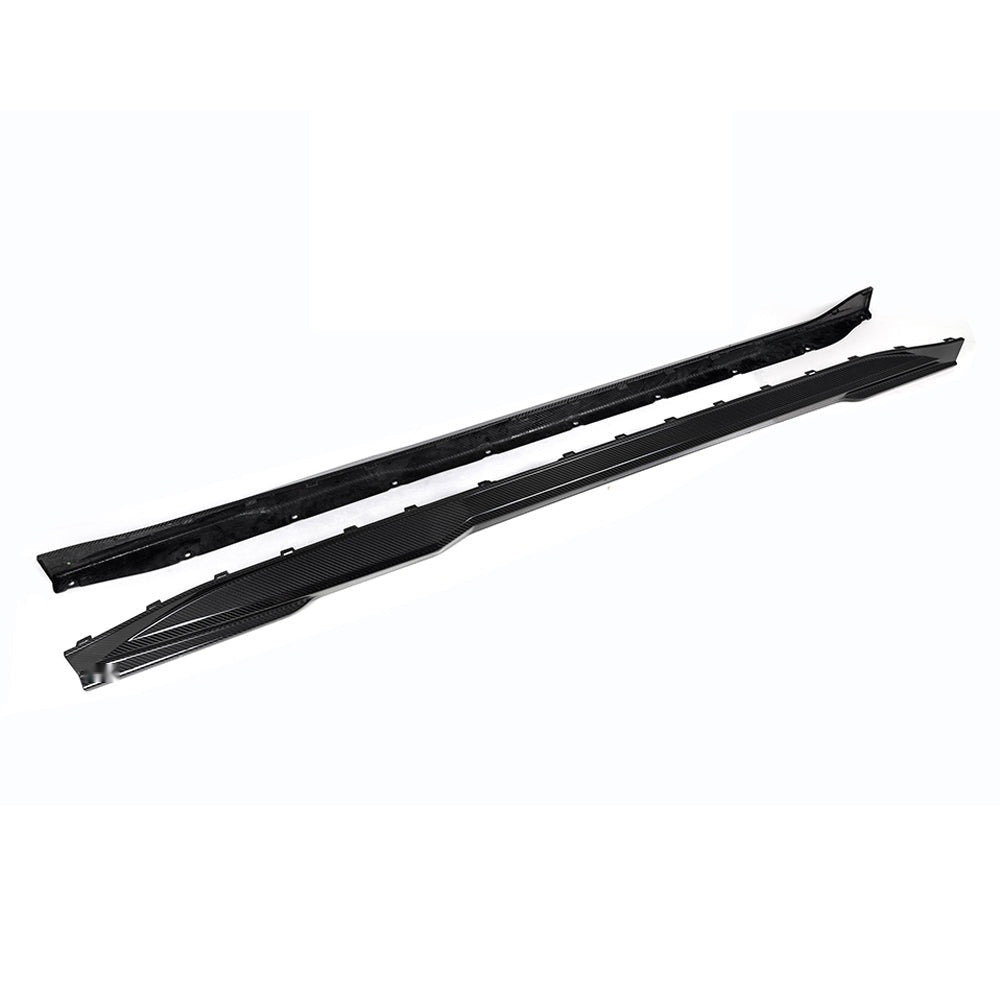 BMW M3 G80 Prepreg Carbon Fibre Side Skirts - aggressive dual-layer aerodynamic upgrade