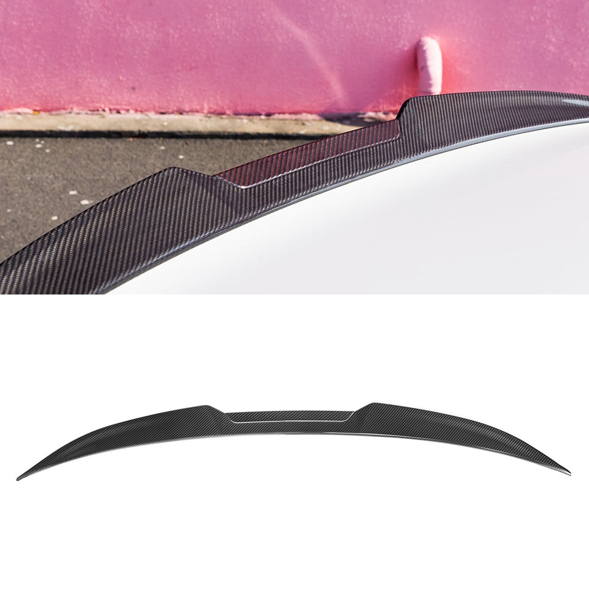 BMW M5 G90 Prepreg Carbon Fibre Rear Spoiler - lightweight track-inspired boot spoiler upgrade
