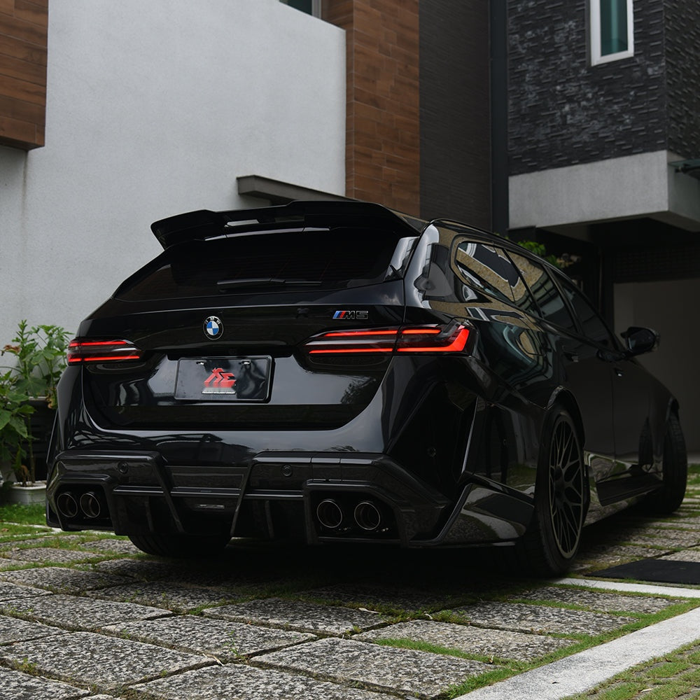 BMW M5 G99 Prepreg Carbon Fibre Top Spoiler - aggressive roofline upgrade for M5 Touring