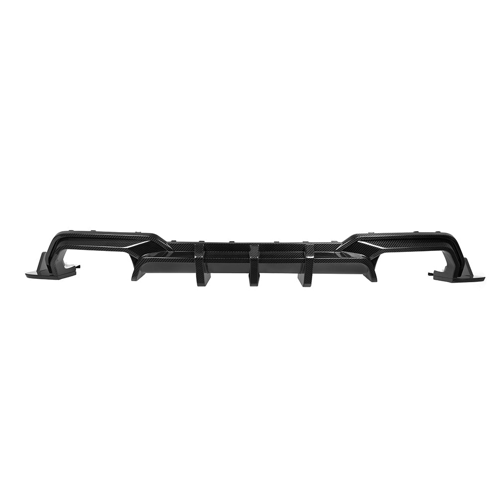 BMW M8 F93 Gran Coupé Prepreg Carbon Fibre Rear Diffuser with triple blades and side winglets