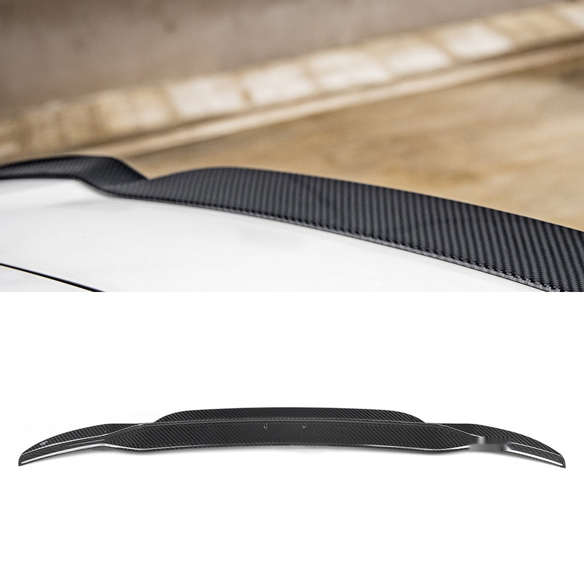 BMW X3 G01 Prepreg Carbon Fibre Top Spoiler - seamless OEM-style fitment with gloss finish