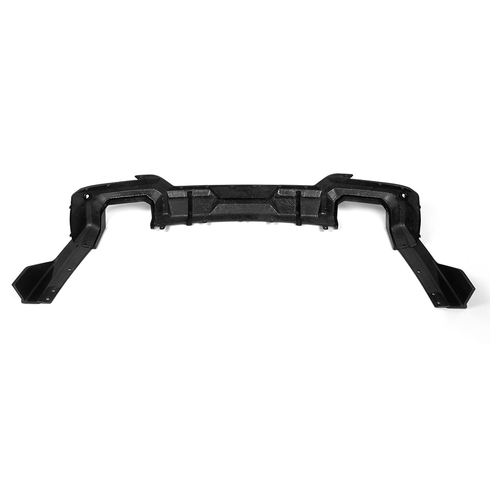 BMW X3 M40i G01 Facelift Carbon Fibre Rear Diffuser - prepreg with gloss finish and side winglets