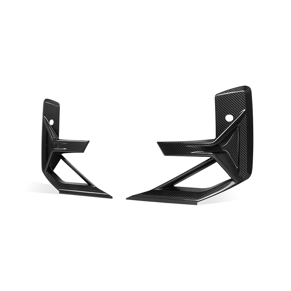 BMW X3M F97 LCI Carbon Fibre Air Inlets - prepreg front vent upgrade with gloss finish