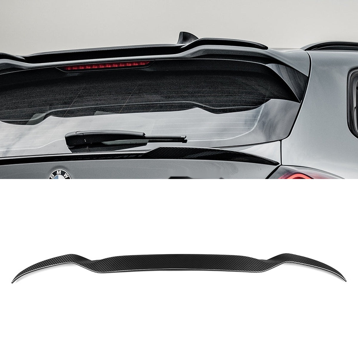 BMW X3M F97 Prepreg Carbon Fibre Top Spoiler - lightweight OEM-style roof spoiler upgrade
