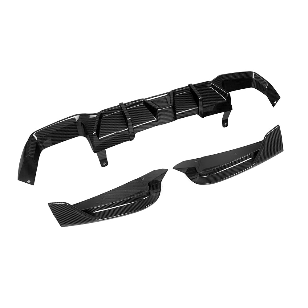 BMW X4M F98 LCI Carbon Fibre Rear Diffuser - prepreg construction with OEM fitment