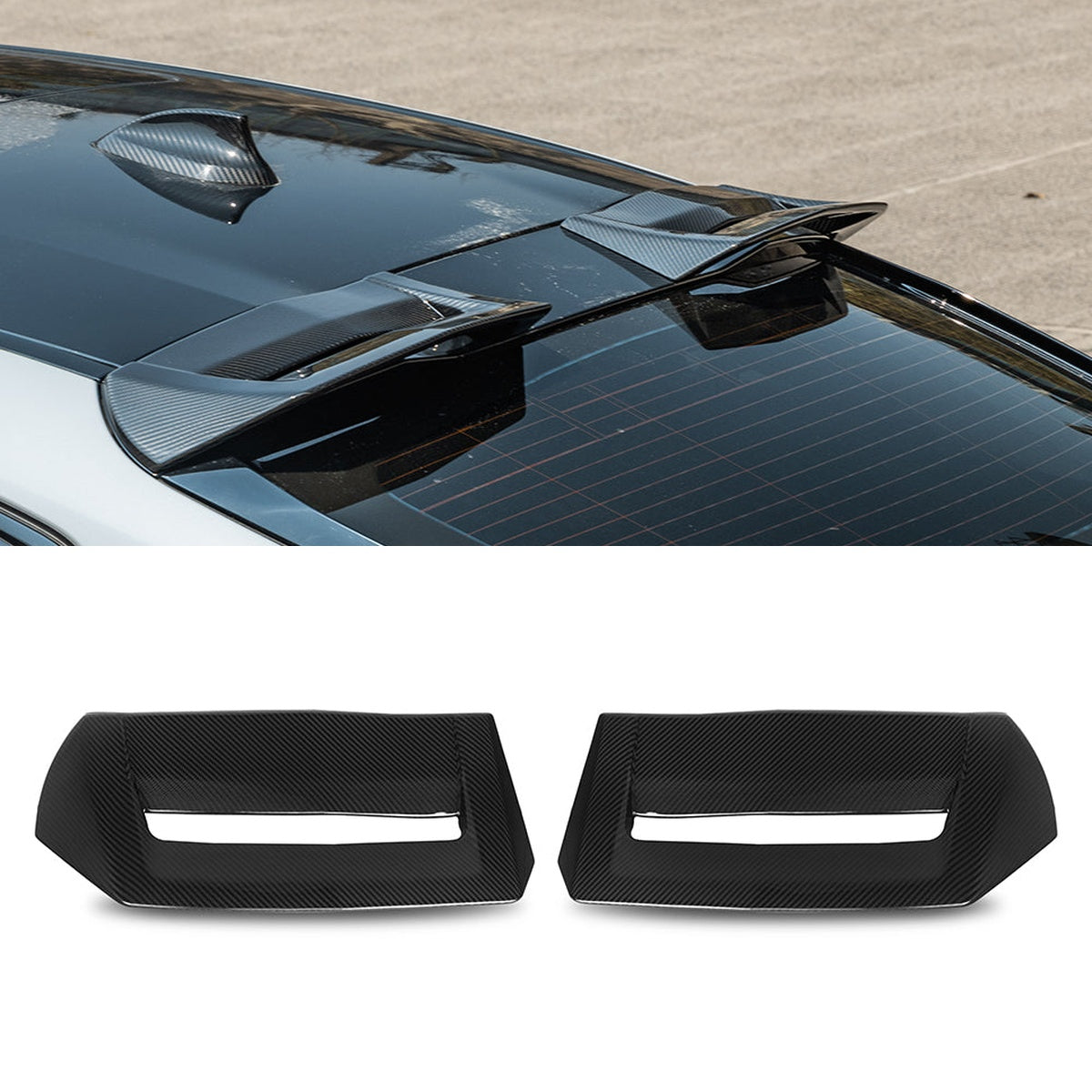 BMW X4M F98 Prepreg Carbon Fibre Top Spoiler - dual-vent aerodynamic upgrade