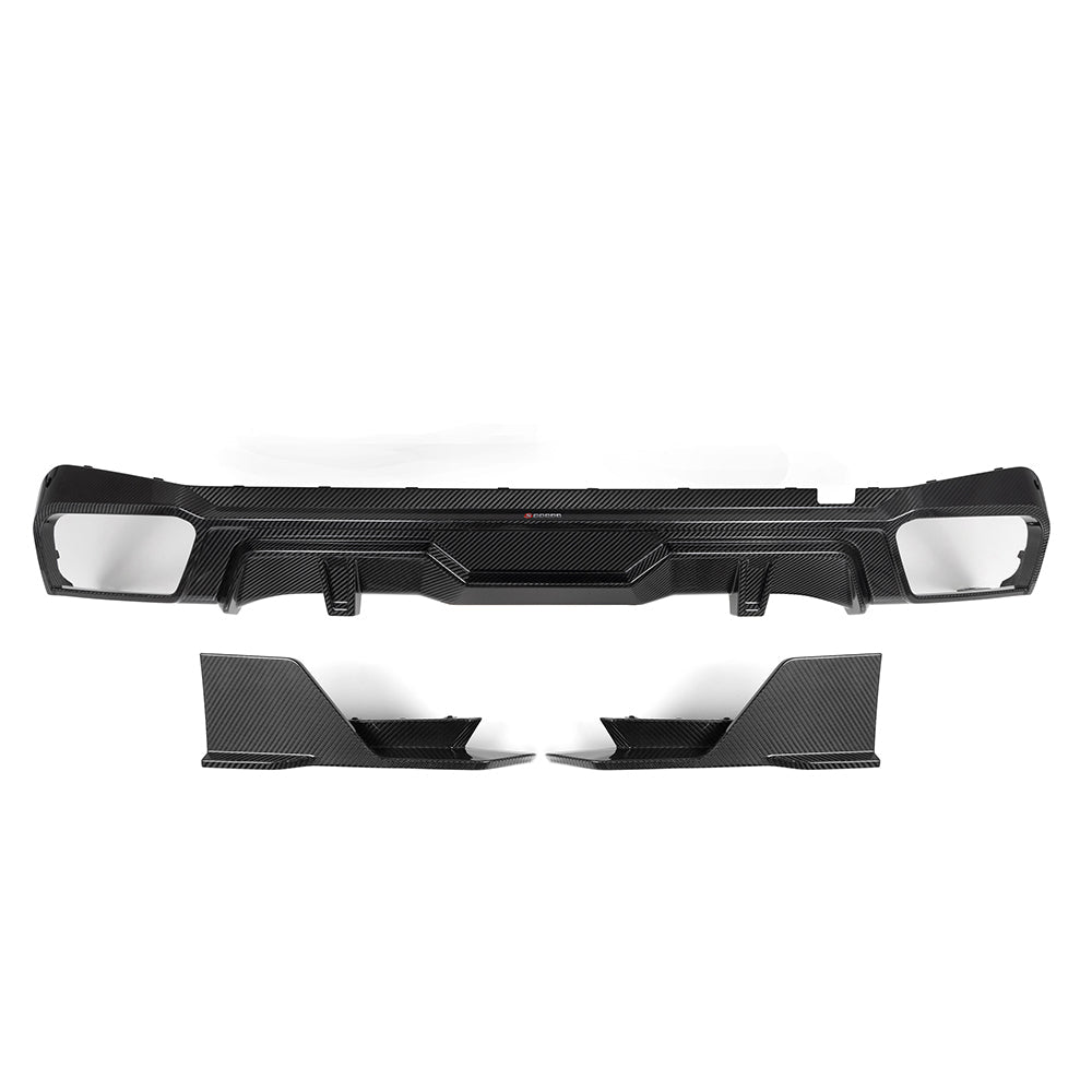 BMW X5 G05 Prepreg Carbon Fibre Rear Diffuser - gloss OEM fitment upgrade