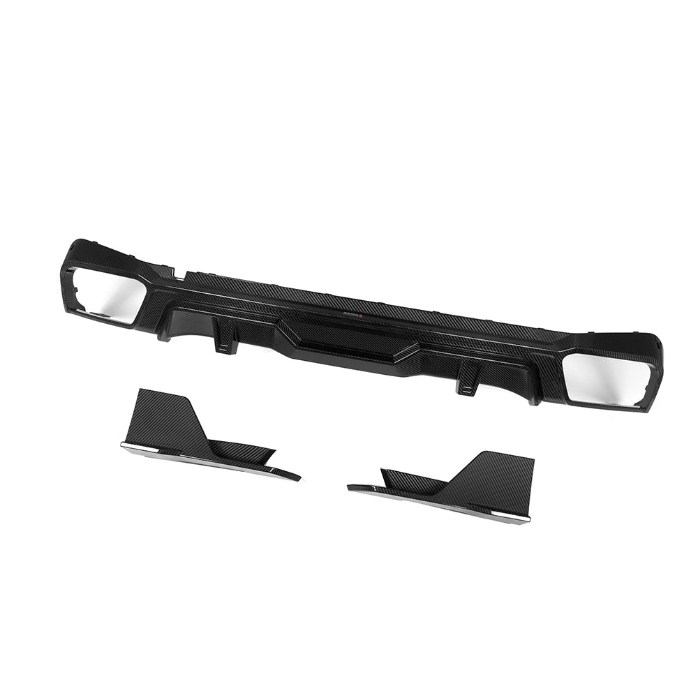 BMW X5 G05 Prepreg Carbon Fibre Rear Diffuser - gloss OEM fitment upgrade