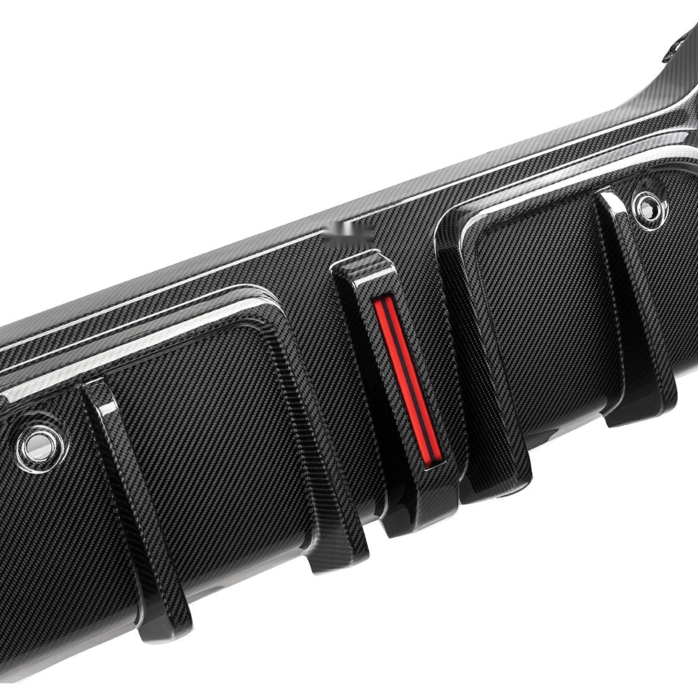 BMW X6 G06 Prepreg Carbon Fibre Rear Diffuser with Brake Light - aggressive OEM-fit upgrade