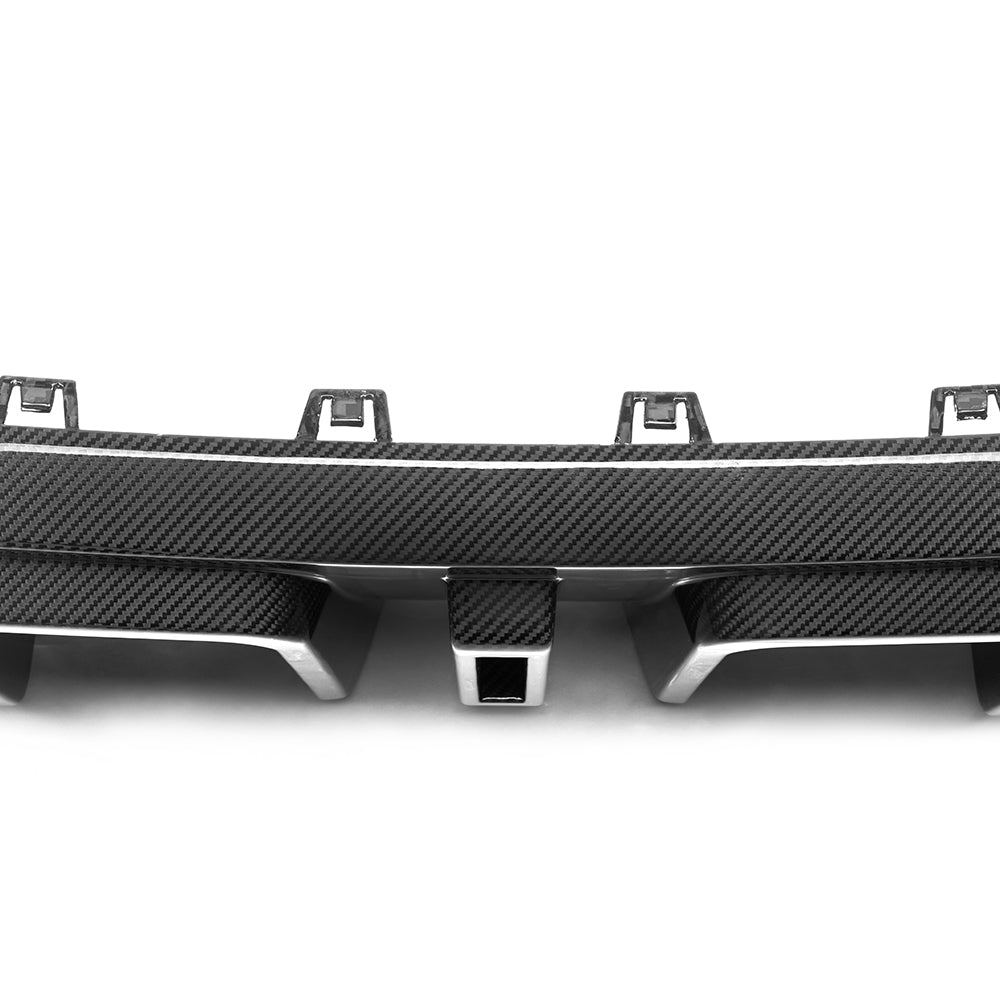 BMW X6 G06 Prepreg Carbon Fibre Rear Diffuser with Brake Light - aggressive OEM-fit upgrade