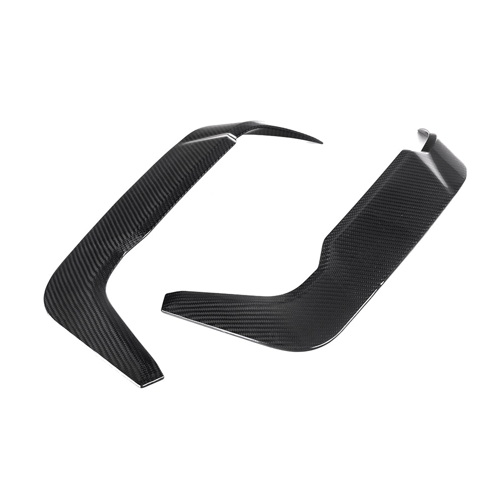 BMW X6M F96 Prepreg Carbon Fibre Rear Bumper Insert - gloss finish OEM fitment upgrade