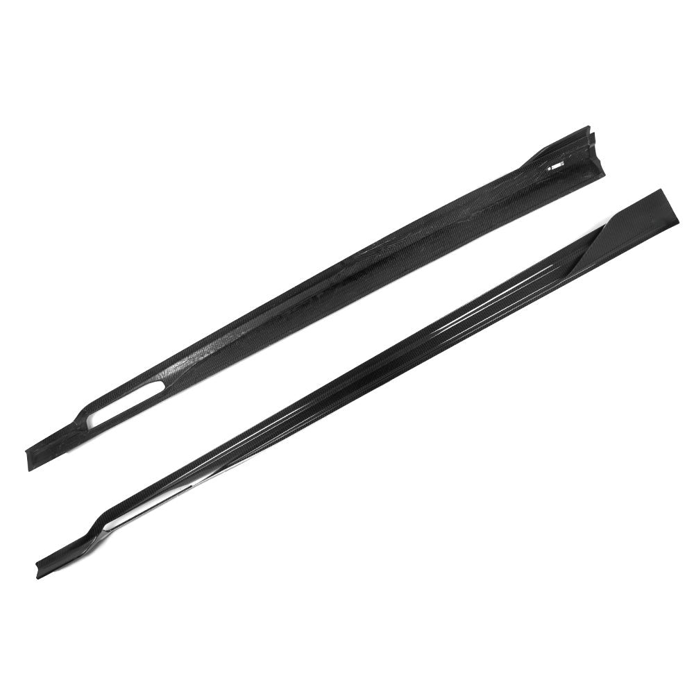 BMW X6M F96 Prepreg Carbon Fibre Side Skirts - aerodynamic winglets gloss finish