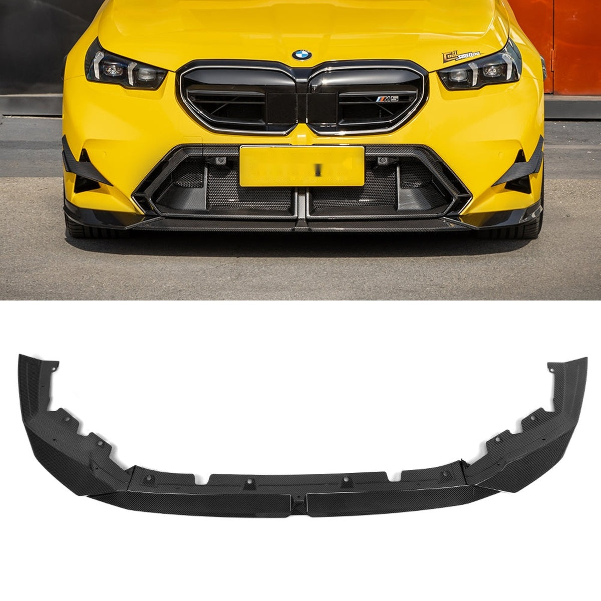 BMW M5 G90 Prepreg Carbon Fibre Front Lip - OEM fitment lightweight upgrade