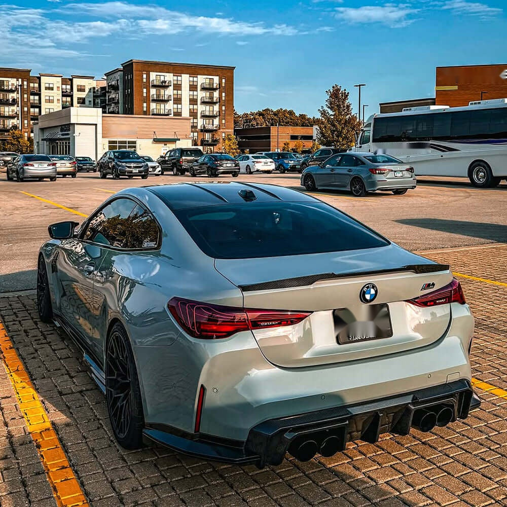 BMW M4 G82 G83 Prepreg Carbon Fibre Rear Diffuser - aggressive aerodynamic track upgrade