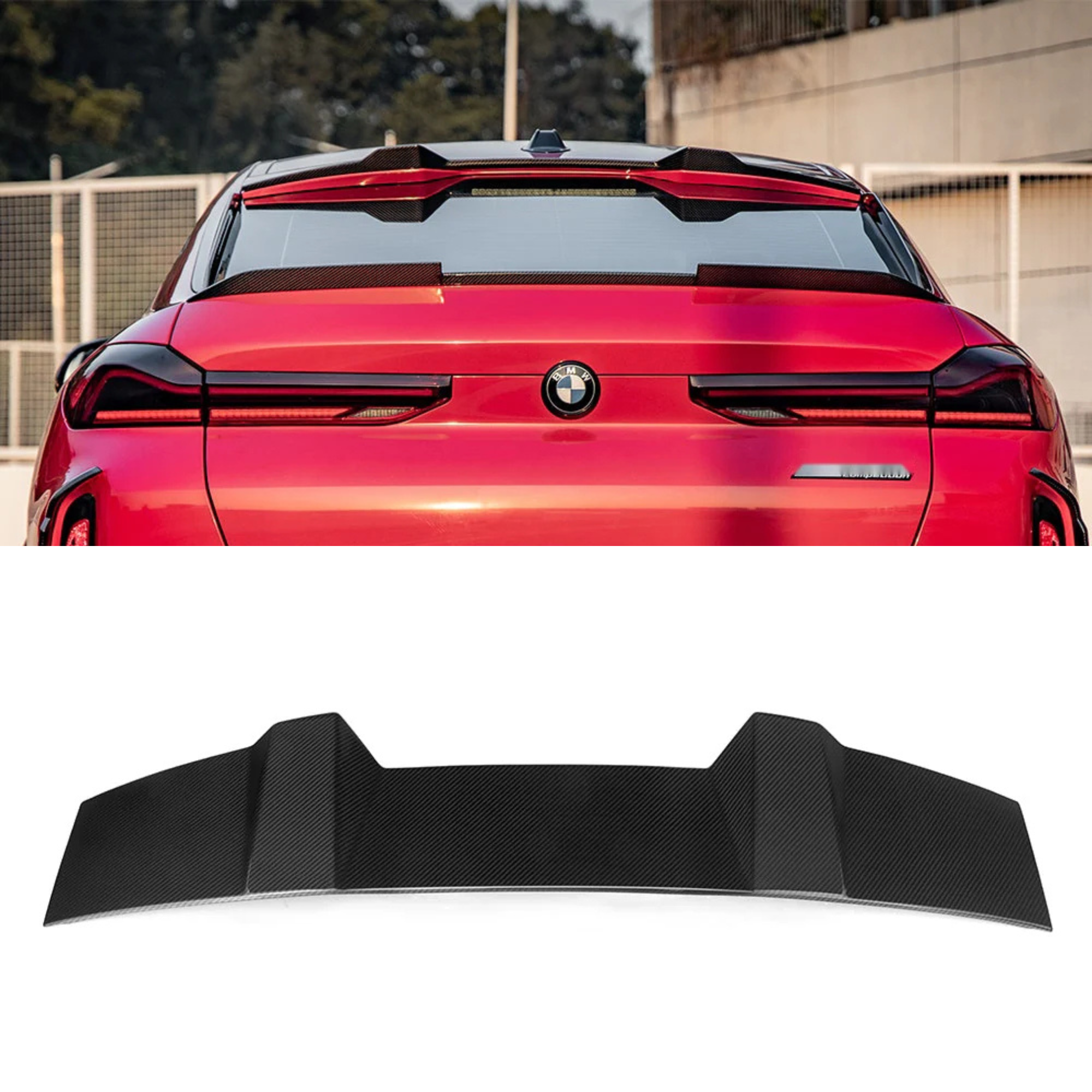 BMW X6M F96 Prepreg Kohlefaser-Dachdachspoiler